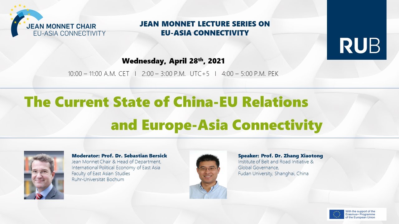 ‘The Current State of China-EU Relations and Europe-Asia Connectivity’ by Prof. Zhang Xiaotong.